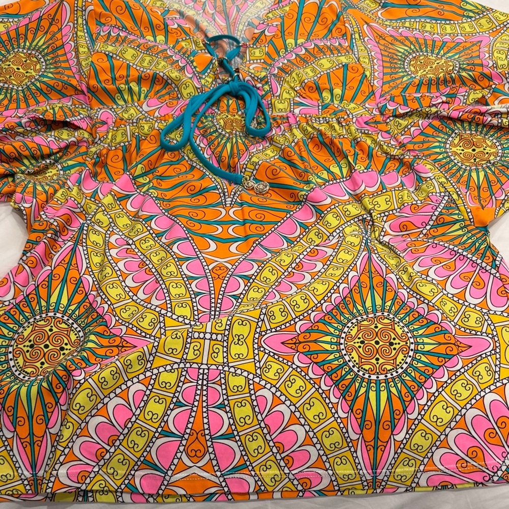 Trina Turk Multicolor Patterned Top - Picture 9 of 9